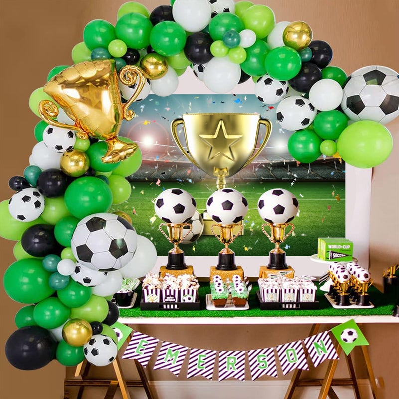 Baocicco 7x5ft Football Champion Backdrop Football Stadium Backdrops Championship Trophy Photography Background Grass Field Lawn Turf Backdrop Children Baby Adults Portraits Photo Booth Studio Props - Image 4
